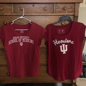 LOT OF 2 Indiana University tees